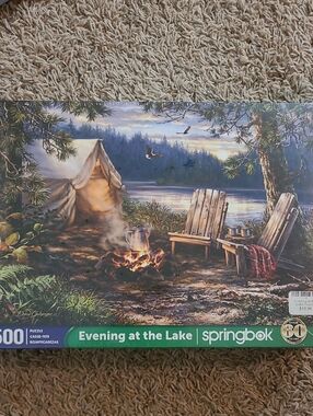 Springbok "Evening at the Lake" Scenic 500-Piece Puzzle